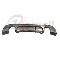 Diffuseur arrière en fibre de carbone véritable pour BMW Série 3 E92 E93 MT 2007-2012 (2 sorties) Lame de pare-chocs arrière compatible pré-LCI et LCI
