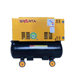 7.5KW 10Bar Portable Screw 2 in 1 with Mobile for Industrial Construction - Product Image 1