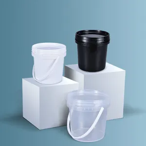 UMETASS 1 Liter klarer Plastik eimer mit Deckel für Honig-Aufbewahrung paket