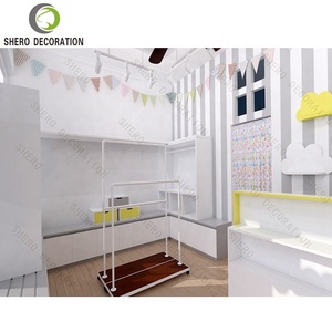Cửa hàng trưng bày quần áo bằng gỗ phổ biến hiển thị giá vải cửa hàng thiết kế cửa hàng quần áo đồ nội thất - Product Image 1