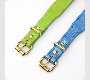 Collar Ajustable para Mascotas, Grande y Mediano, Acolchado y Suave, con Grabado de Cocodrilo, de PU, para Perros y Gatos, Diseño Sólido con Remaches, Venta al por Mayor - Product Image 6