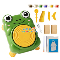 Kit de peinture DIY EPT Frog en plastique pour poterie, argile, arts et artisanat, pour filles de 5 à 7 ans