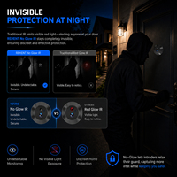 Interphone intelligent Tuya 3MP, sonnette vidéo intelligente Wifi, téléphones de porte 140 °   Vidéophone avec détection de mouvement PIR et angle de vue large