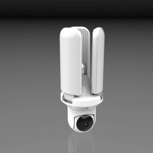 2025 Neue V380Pro faltbare drei blättrige Lampe Innen überwachungs kamera 1080P 2MP E27 Flutlicht WiFi Glühbirne PTZ Kamera - Product Image 6