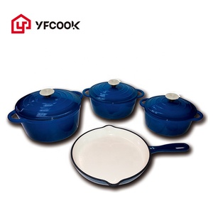 Juego de utensilios de cocina con cacerolas de hierro fundido esmaltado, juego de cazuelas de hierro fundido, 2022 - Product Image 6
