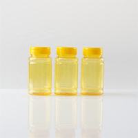 Vente en gros de flacons en plastique PET durables et résistants à l'humidité pour comprimés, suppléments et médicaments, avec impression sérigraphique 100cc