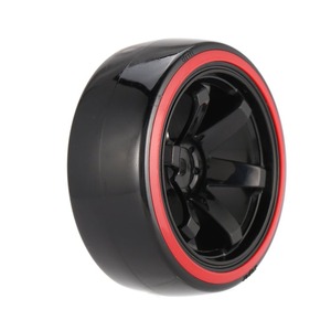 4 pièces de jantes en <span class=keywords><strong>plastique</strong></span> dur de 64 mm avec pneus pour voiture de <span class=keywords><strong>drift</strong></span> RC 1/10, pièces détachées et accessoires - Product Image 3