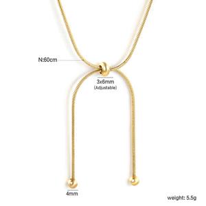 Collier en acier inoxydable plaqué or PVD 18 carats avec chaîne torsadée perlée et pendentif étoile de mer et coquillage, vente en gros - Product Image 5