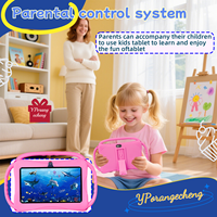 Tablet PC IWAWA 7-Inci Kamera Ganda Terlaris, Casing Silikon, Baterai 3000mAh, Edukatif dan Menyenangkan, Hadiah Natal/Ulang Tahun