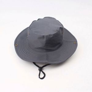 Chapeau de soleil en maille personnalisé à large bord, idéal pour la plage et la pêche, avec cordon - Product Image 2