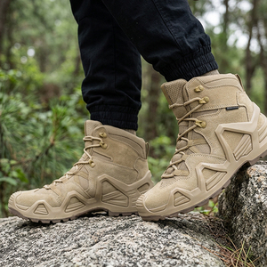 SF07 Bottes de randonnée tactiques montantes pour hommes en daim respirant pour le trekking en extérieur - Product Image 5