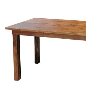 Hot <strong>Sale</strong> Farmhouse <strong>Table</strong> and Chairs Solid Wood Antique Dining <strong>Trestle</strong> <strong>Table</strong> - Product Image 3