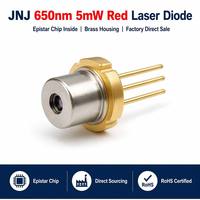 Diode laser rouge 650nm 5mW, boîtier en laiton TO56, puce LD pour pointeur laser, capuchon de croissance capillaire, thérapie par lumière rouge, vente directe usine