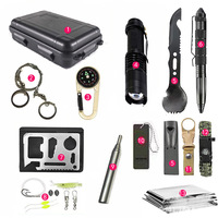 Équipement de camping et de voyage en plein air, trousse de premiers soins et ensemble d'outils multifonctionnels de survie en milieu sauvage TS10