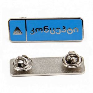 Badges nominatifs 3D personnalisés en métal dur avec lettres et mots 3D, épingles de revers magnétiques pour cadeaux - Vente en gros - Product Image 3