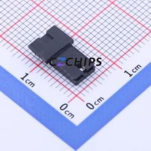 2-382811-1 Shorting Cap / Jumper Cap P=2.54mm Connector 1x2 2.54mm Open Top Type Black - Product Image 1