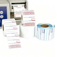Étiquettes thermiques 58x40mm 58mmx40mm personnalisées, autocollantes, codes-barres, imperméables pour les balances de supermarché