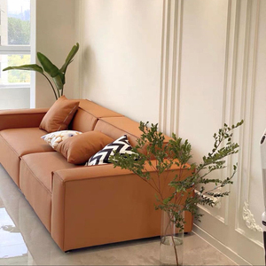 Sofá de Madera Minimalista de Lujo, 220x85cm, Dos Plazas, Tapizado en Tela con Relleno de Espuma, Muebles para el Hogar, Vietnam - Product Image 4