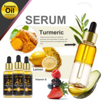 Produit de soin de la peau au curcuma naturel OEM ODM, éclaircissant pour les jointures sombres, éliminant les imperfections, ensemble de soin de la peau à l'or 24 carats pour peaux noires