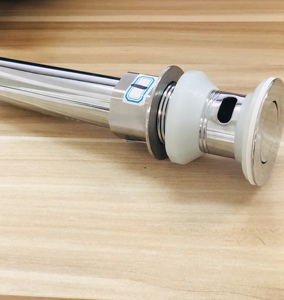 High Quality Modern Design Brass Basin Tap Low Price Push Down Pop-up Bounce Drain with <strong>Overflow</strong> for Bathroom Use - Product Image 3