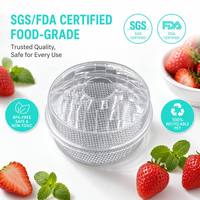 Conteneur en plastique transparent rond en PET pour sushis, pâtisseries, gâteaux, emballages à emporter