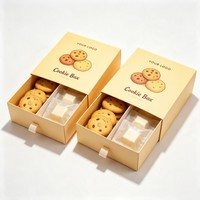 Boîte d'expédition pliable personnalisée en carton mat avec finition UV pour emballage alimentaire (gâteaux, biscuits, brownies, cookies, donuts)