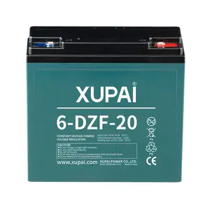 自行车/踏板车电动汽车用XUPAI阀控铅酸6-DZF-20电池