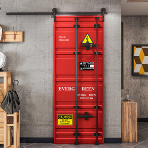 Cửa Trượt Trang Trí Quán Bar Tùy Chỉnh Cửa Trượt Đồ Trang Trí Nhà Cửa Tự Làm Cửa Trượt Thiết Kế Cửa Xếp Chồng Phong Cách Công Nghiệp - Product Image 4