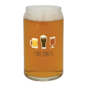 Al yapımı bira cam içme bardakları bardak 330ml/500ml özel şekilli bira cam