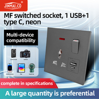 Stop Kontak Dinding Universal Multifungsi Harga Pabrik Dengan Port USB Pengisian Cepat Tipe A+C dan Indikator