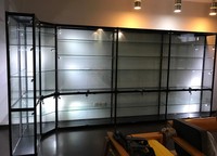 Vitrine de vitrine en verre de haute qualité | Vitrine de magasin pour présentoir en verre commercial