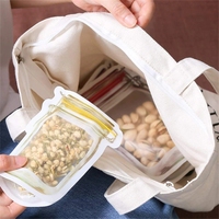 Nouveaux sacs d'emballage alimentaire jetables à fermeture éclair étanches imprimés en gravure MBOPP/PET/PE en forme de bocal Mason pour en-cas