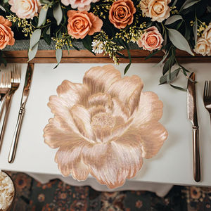 Wholesale Exquisite 3D Flower Pattern PVC Placemat Eco-friendly <b>Wedding</b> Table Kitchen Decoration Pad Mat & Pads - Product Image 1