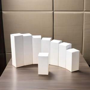 Boîte cadeau coulissante personnalisée en carton blanc pour cosmétiques, bonbons, bijoux, stylos, avec impression de logo sur mesure, plusieurs tailles disponibles - Product Image 1