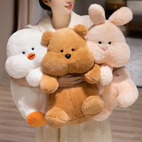 Peluche lapin mignonne en gros, jouet en peluche doux pour enfants, poupée de sommeil super douce, cadeau d'anniversaire
