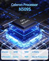 Ordinateur portable 15,6 pouces avec processeur Intel N5095, 16 Go de RAM, 512 Go de SSD, Wi-Fi 5, ordinateurs portables haute performance pour étudiants et professionnels