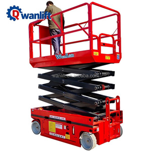 Wanlift CE Certified 6m-16m Electric Hydraulic Scissor Lift Alloy Steel Extendable Platform Self-Propelled Construction - Product Image 4