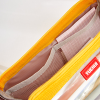 Sac à crayons en TPU, pochette à fermeture éclair pour étudiants, Transparent, étanche, plastique Oxford, boîte de rangement, étui à stylos Mini