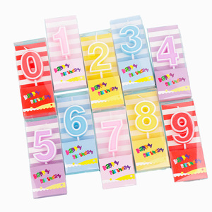 Velas <span class=keywords><strong>de</strong></span> Cumpleaños Color Macaron, Velas Digitales del 0 al 9, Color <span class=keywords><strong>de</strong></span> Dibujos Animados, Fiesta Infantil, Postres Horneados, Decoración - Product Image 1