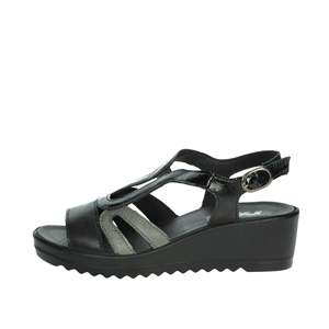 Sandales compensées pour femme 757530 Blanc Beige Plateforme Confort Style Été - Product Image 1