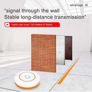 Système d'appel sans fil en promotion - 20 boutons d'appel pour table/salle + 1 récepteur d'affichage + 2 pagers montre pour serveurs |   Restaurant/Hôpital - Product Image 3