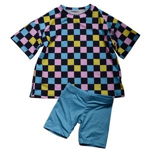 Set in Cotone per Bambine da 0-14 Anni, Personalizzabile OEM/ODM S37, Top Oversize e Pantaloncini da Ciclismo - Product Image 6