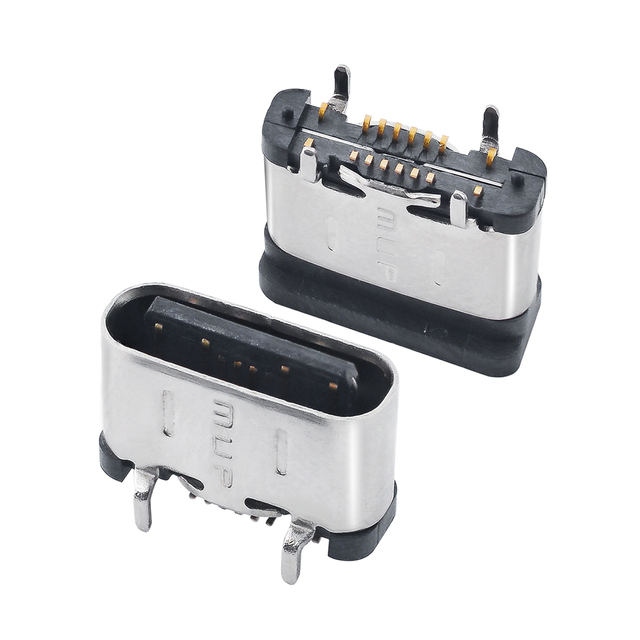 MUP Free Sample 16Pin USB Type C Connector SMT Vertical Receptacle H5.6mm Female USB Connector for Charging Electric Vehicle