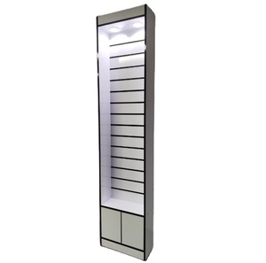 MDF Display Rack <strong>With</strong> Aluminum Strip Supermarket Display Wooden Display <strong>Shelf</strong> - Product Image 1