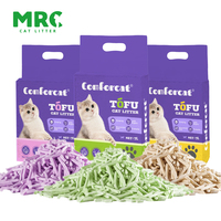 Litière pour animaux de compagnie en tofu, formule biodégradable et jetable, prix avantageux, fabrication directe d'usine, OEM ODM