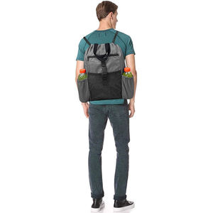 Mochila Deportiva Grande Personalizada de Poliéster con Cordón para Atletas, Bolsa de Playa con Malla y Bolsillos para Botellas de Agua - Product Image 4