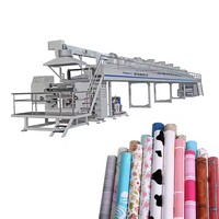 Máquina Automática de Revestimiento de Papel Tapiz con Aire Caliente de PVC BENYUE, con Embalaje en Película, 1 Año de Garantía