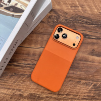 Coque de téléphone en cuir PU personnalisée en gros avec motif à pois, cadre d'appareil photo en métal et couverture magnétique pour iPhone 17 Pro Max