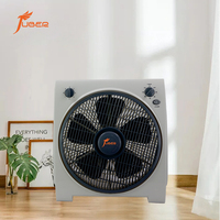 Ventilateur de sol carré en plastique à 3 vitesses, 12 pouces, à haut débit d'air, avec moteur 100 % cuivre pur, pour la maison et le bureau