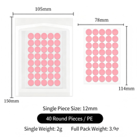 Autocollants adhésifs pour mèches de bougies, en acrylique double face blanc, résistants à la chaleur, 1 mm, sensibles à la pression
